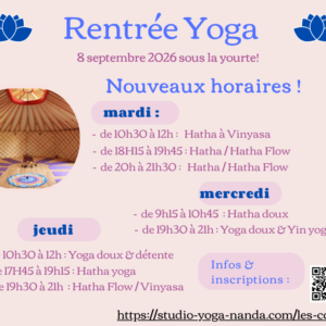 Cours réguliers : horaires et tarifs