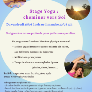 Stage : Yoga, le chemin vers Soi